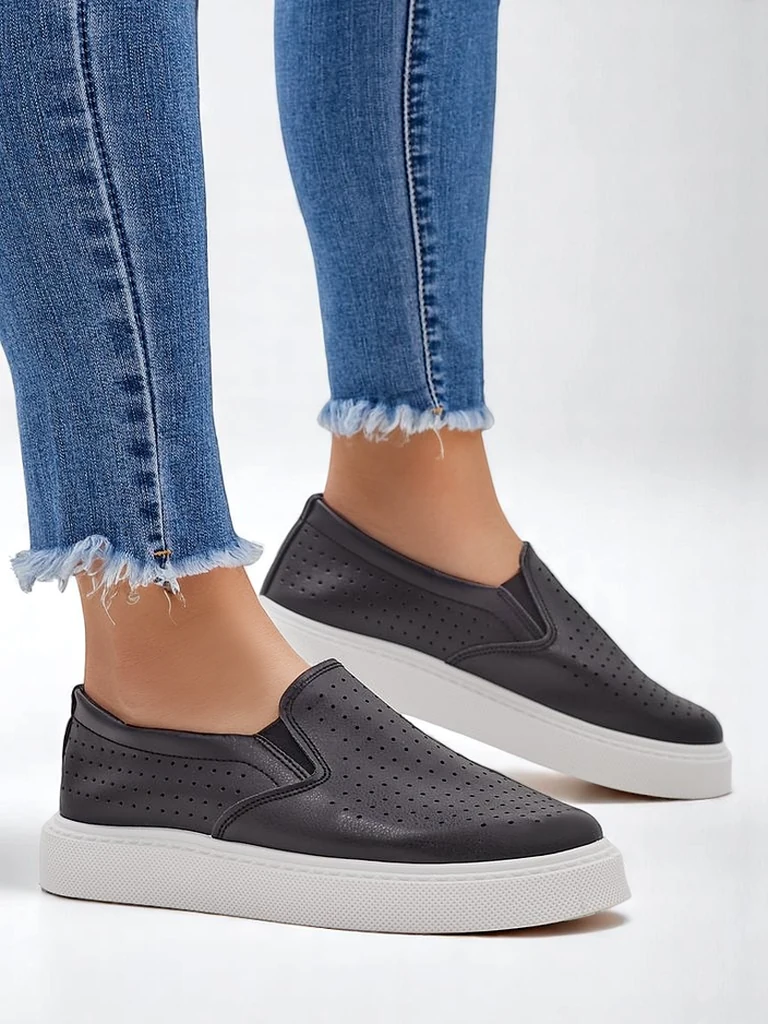 Royalfashion Women’s perforated slip-on shoes Emillia