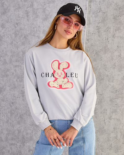 Royalfashion Women's Cotton Thin Print Sweatshirt