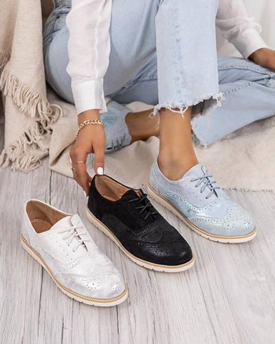 Women's white lace-up shoes Isdiohra - Footwear