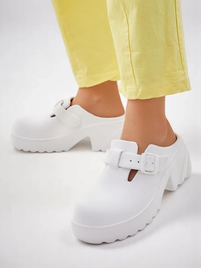 Royalfashion Women's rubber heeled sandals Voxones