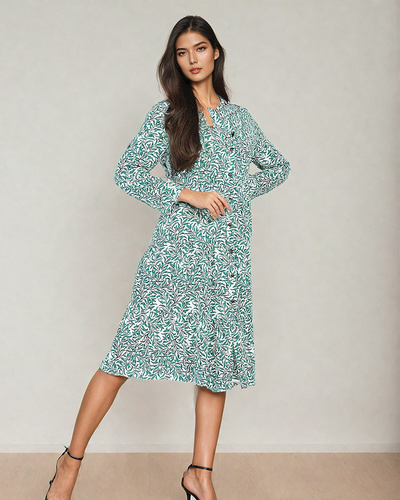 Royalfashion Women's midi dress with print