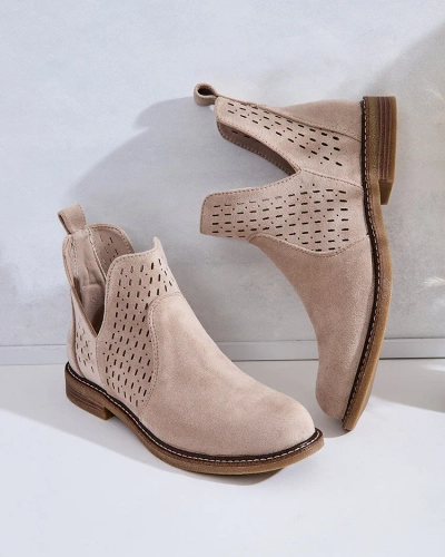 Royalfashion Sieviešu eko zamšādas Ovilla zābaki