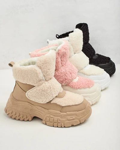 Royalfashion Women's snow boots with sheepskin Segulla