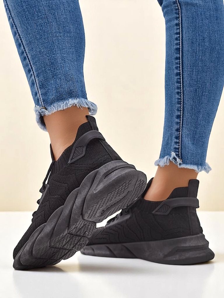 Royalfashion Women's lace-up fabric sports shoes Amaney