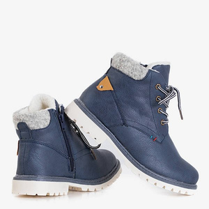 Navy blue boys' insulated boots Tiptop - Footwear