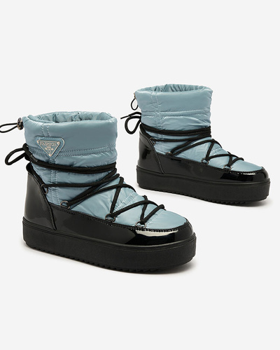 Royalfashion Женские сапоги-слипы a'la snow boots in blue Vevnose