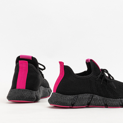 Black and fuchsia women's sports shoes Bommgi - Footwear