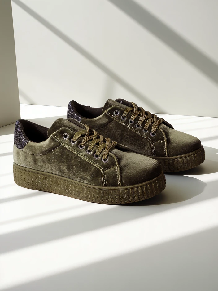 Royalfashion Sieviešu tenisa apavi a'la velūrs Mixose