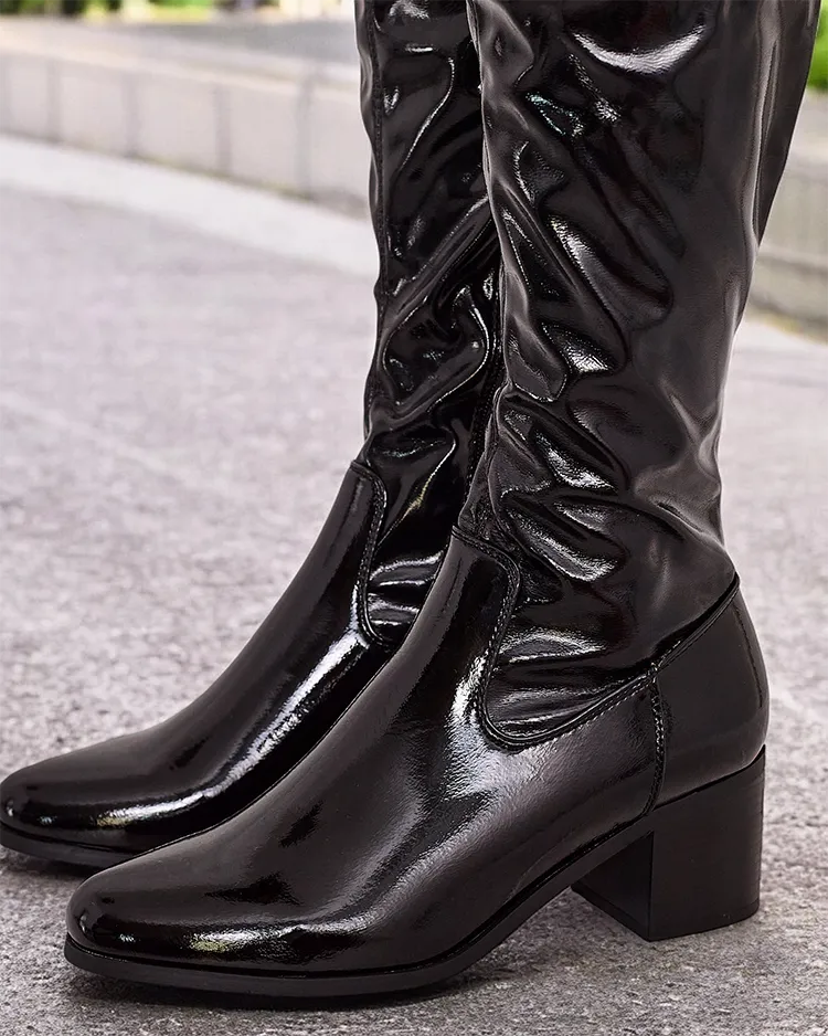 Royalfashion Women's Noem slip-on over-the-knee boots