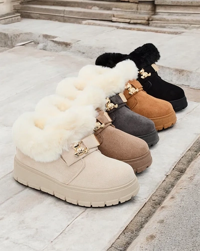 Royalfashion Женские короткие сапоги a'la snow boots Dobis