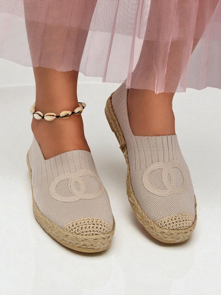 Aurelia Espadrìle Royalfashion Beżowe – Płàskie wsuwane buty dàmskie