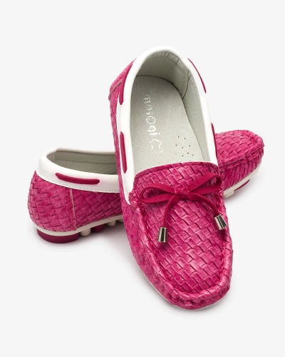 Fuchsia children's moccasins Dannad- Footwear