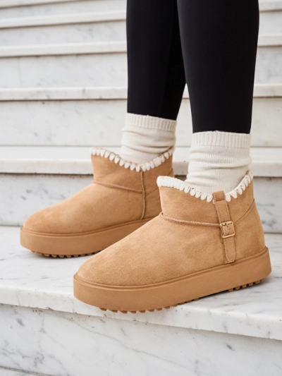 Royalfashion īsās sievietes sniega zābaki stila zābaki Ewioz