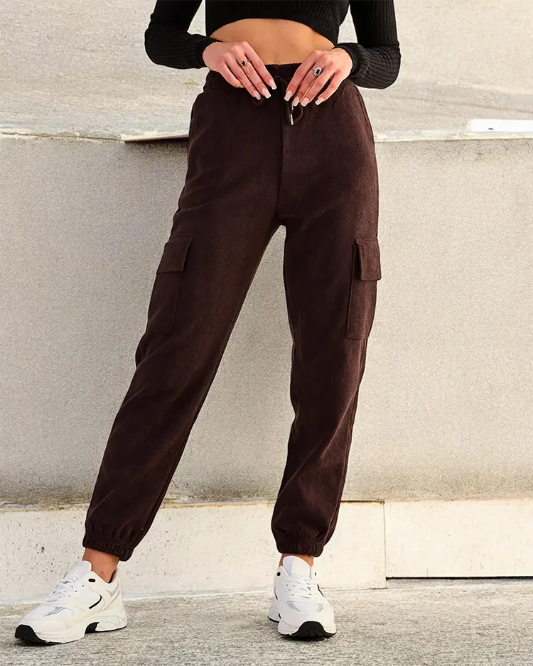 Royalfashion Women's fabric combat pants