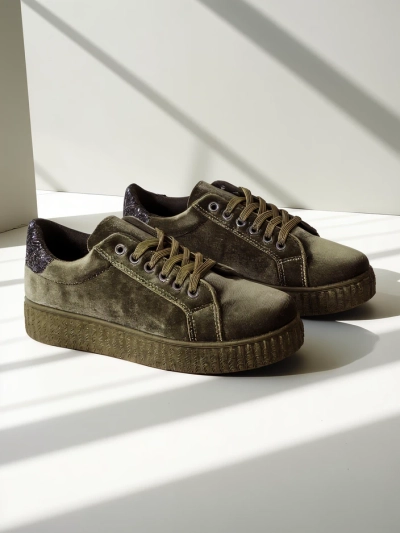 Royalfashion Sieviešu tenisa apavi a'la velūrs Mixose