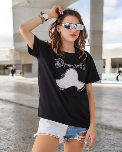 Royalfashion Sieviešu kokvilnas blūze ar rakstu