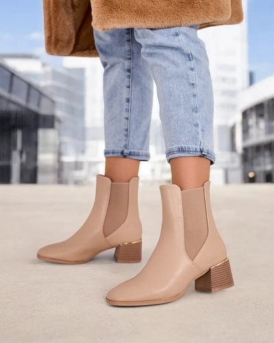 Royalfashion Women's ankle boots on low heels Eterra