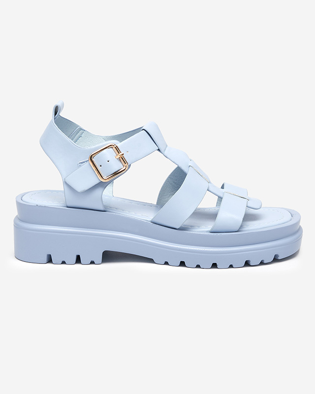 Women's gladiator sandals in blue Raef - Footwear