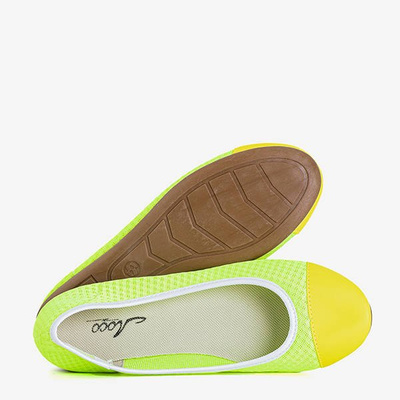 Neon Green Women's Susanita Ballerinas - Footwear