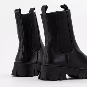 Black Hoppy eco-leather boots - Footwear