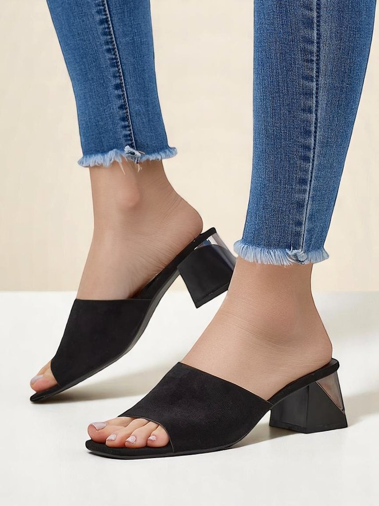 Royalfashion women’s slippers with a decorative heel Vollatie