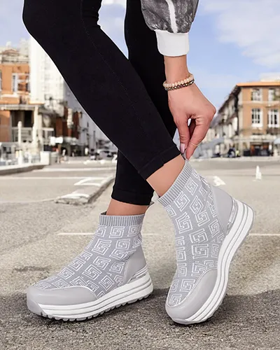 Royalfashion Women's Sports High Sneakers Lori