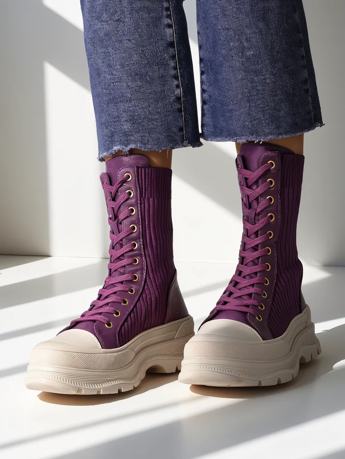 Royalfashion Sieviešu augstās darba botas Fosilla