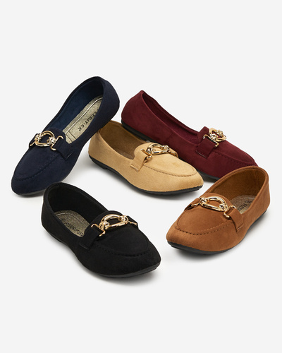 Eco-suede burgundy moccasins Brussi - Footwear