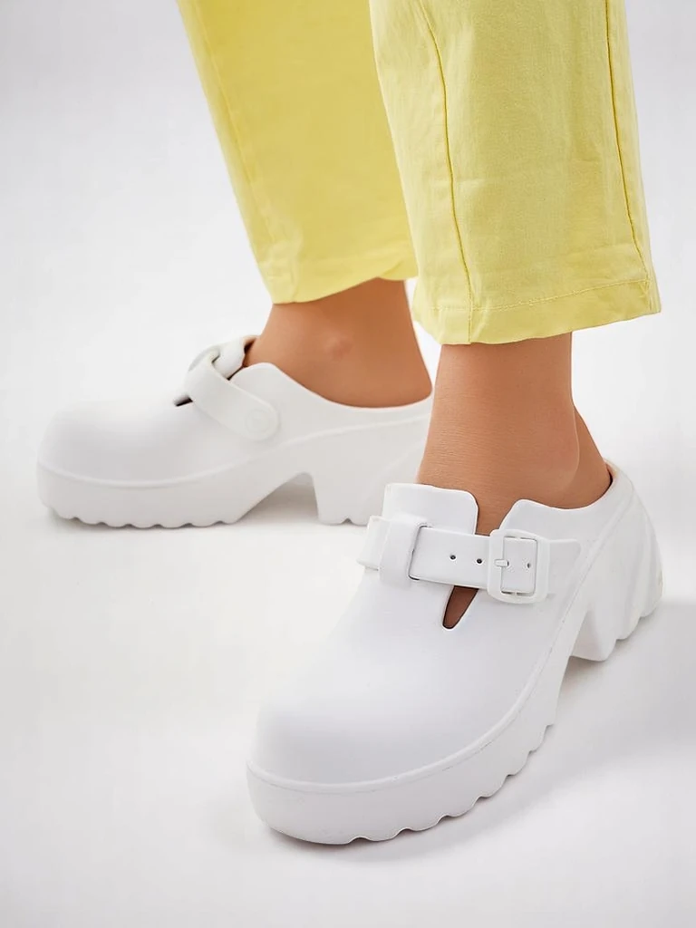 Royalfashion Women's rubber heeled sandals Voxones