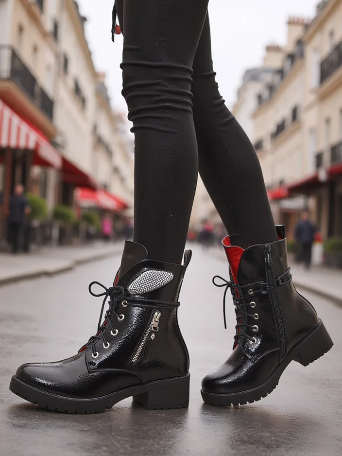 Royalfashion Women's ankle boots work boots Volio