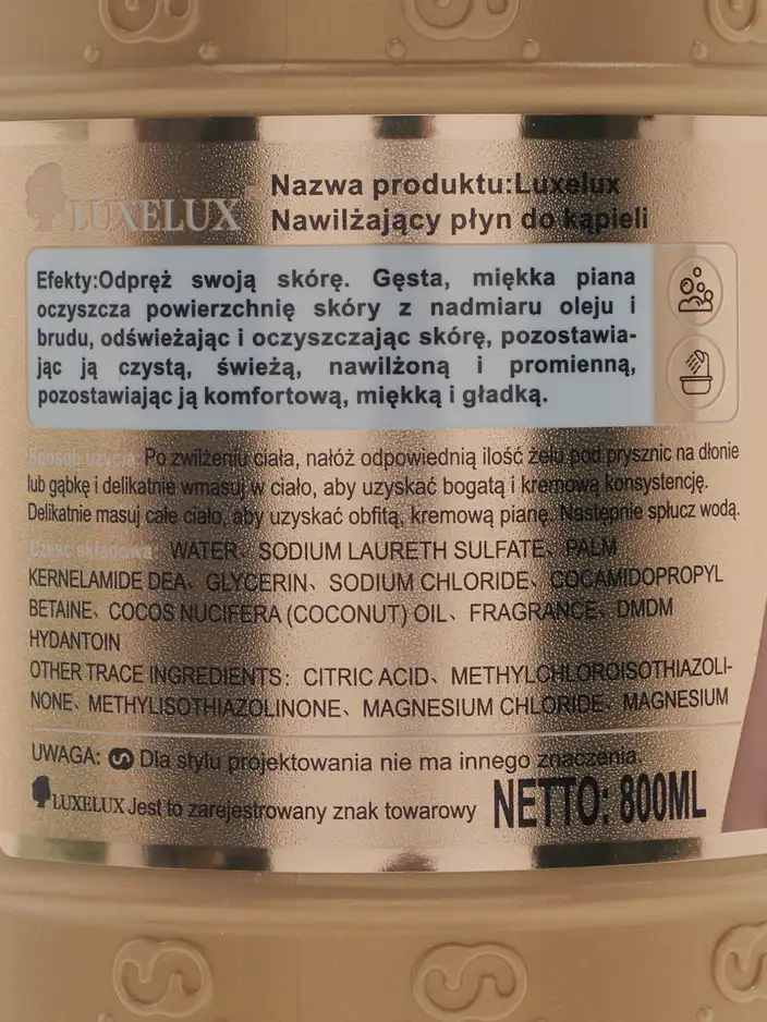 Luxelux ķermeņa mazgāšanas gēls Bright Embellish 800 ml