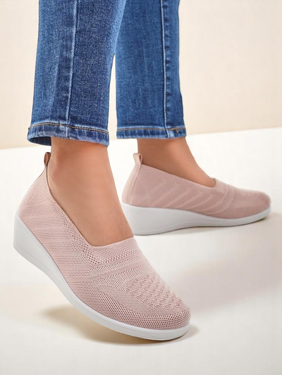 Royalfashion Women's moccasins on a low wedge Epoles