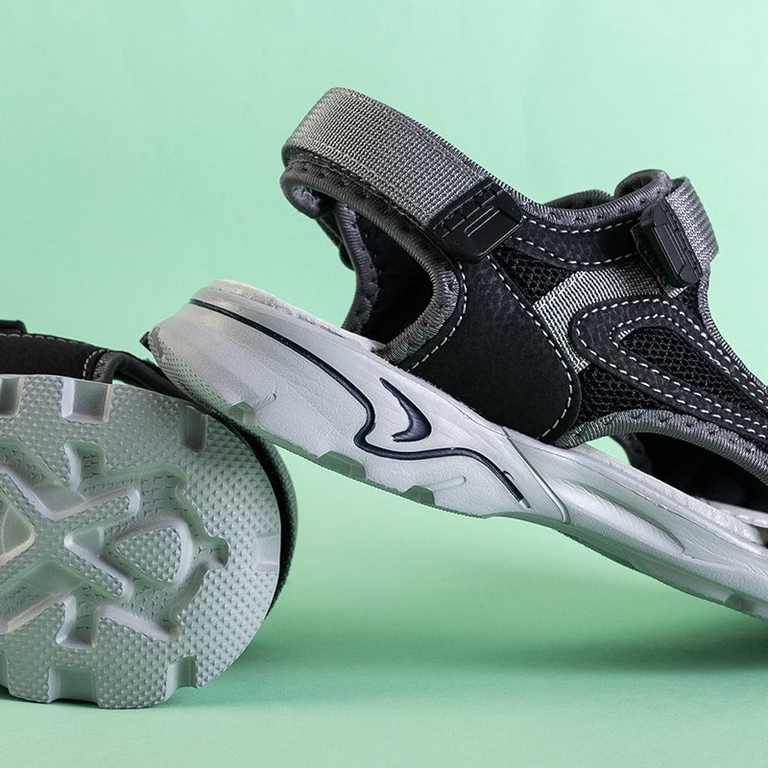 Black boys 'sandals with velcro Asitop - Footwear