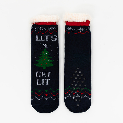 Sieviešu zeķes ar Ziemassvētku rakstu - Apakšveļa