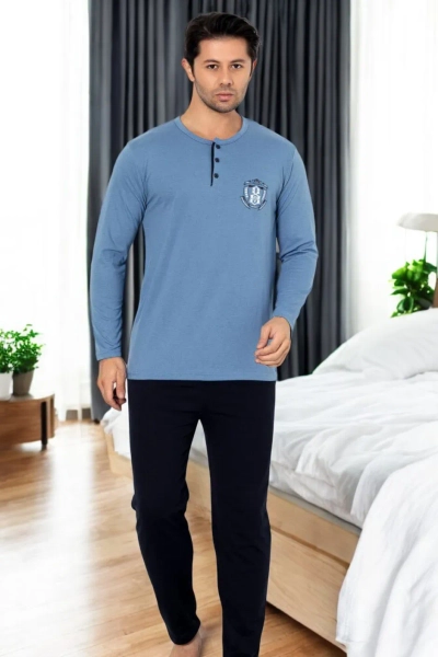 Royalfashion vīriešu kokvilnas pidžama