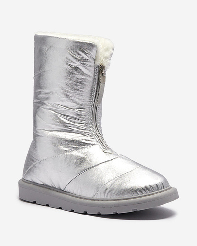 Silver women's shoes a'la snow boots Tirigga- Footwear