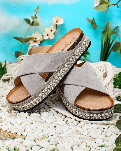 Royalfashion Sieviešu Tomlla flip-flops ar plakanu zoli