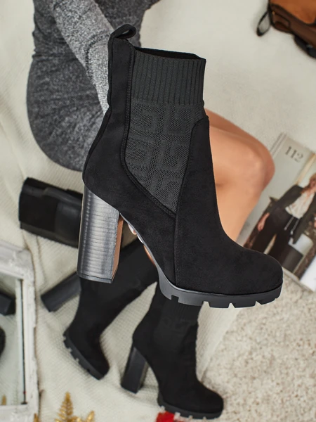 Women's Vansoria Eco-Suede Ankle Boots with Block Heel