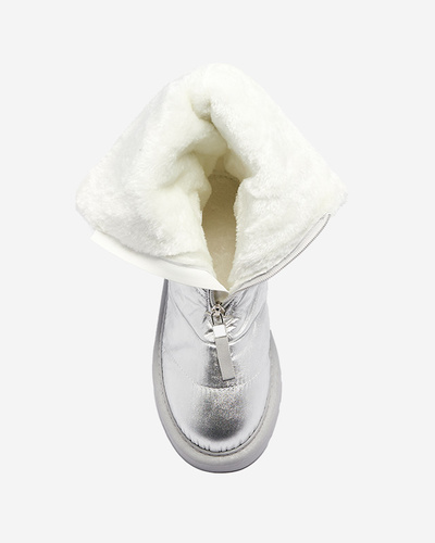 Silver women's shoes a'la snow boots Tirigga- Footwear