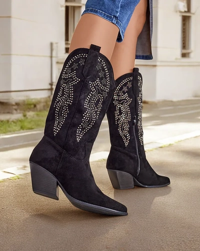 Royalfashion Ladies cowboy boots with a heel Kokoko