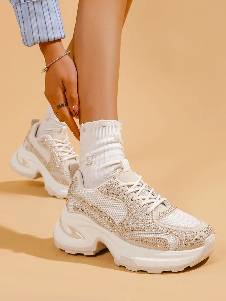 Royalfashion Sieviešu Sporta Čības ar Rhinestones Bloss