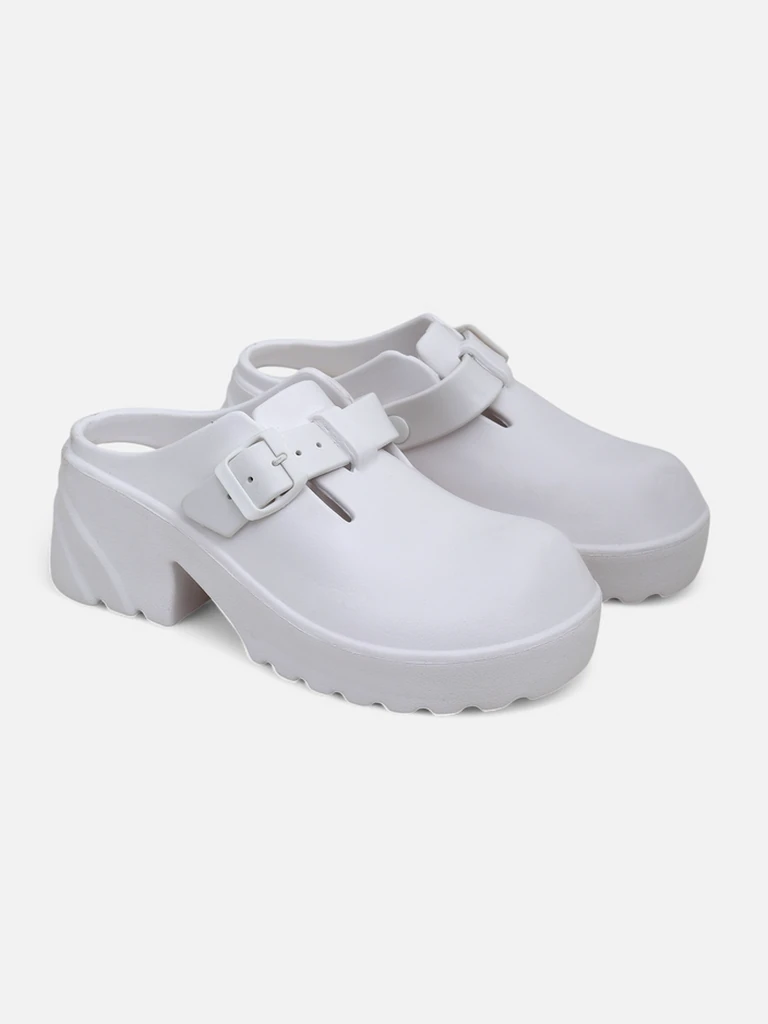 Royalfashion Women's rubber heeled sandals Voxones