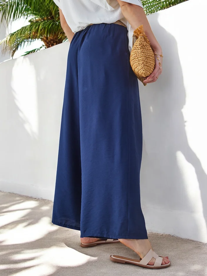 Royalfashion Sieviešu plati viskozes bikses