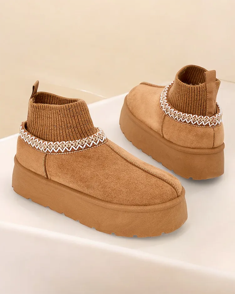 Royalfashion Short women's snow boots Nananna