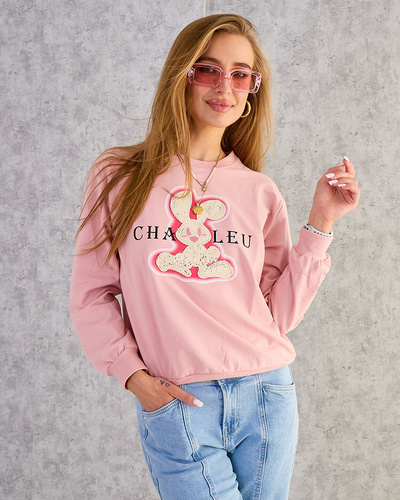 Royalfashion Women's Cotton Thin Print Sweatshirt