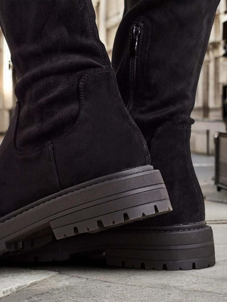 Royalfashion Sieviešu zābaki virs ceļa Remelsie