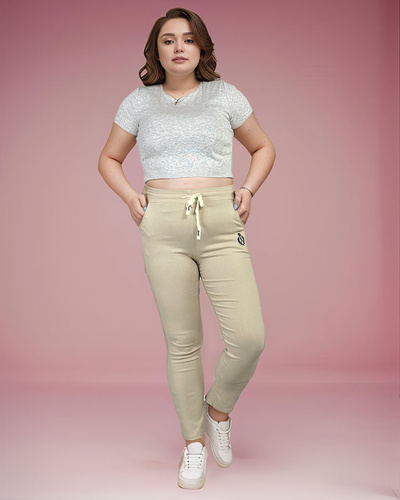 Royalfashion Sieviešu auduma bikses PLUS SIZE