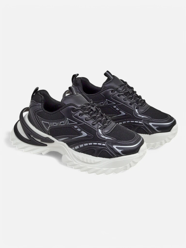 Royalfashion Women's sports sneakers on a thicker sole Nettes