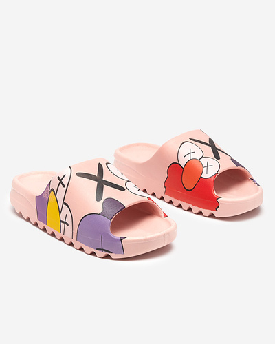 Elmino pink women's slippers - Footwear