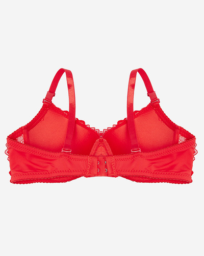 Women's padded bra in red- Lingerie